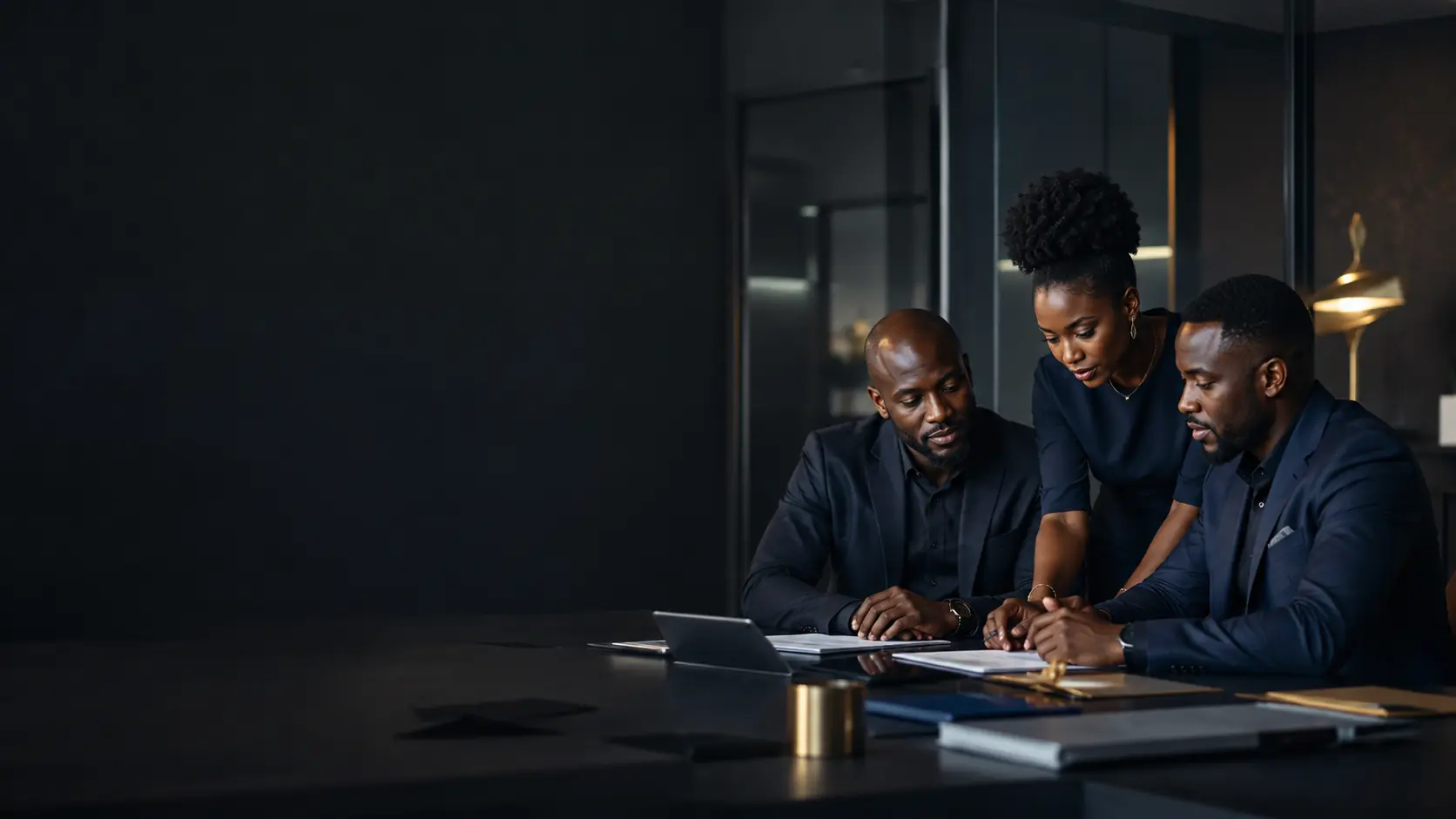 Terraprime agency leaders reviewing business strategy
